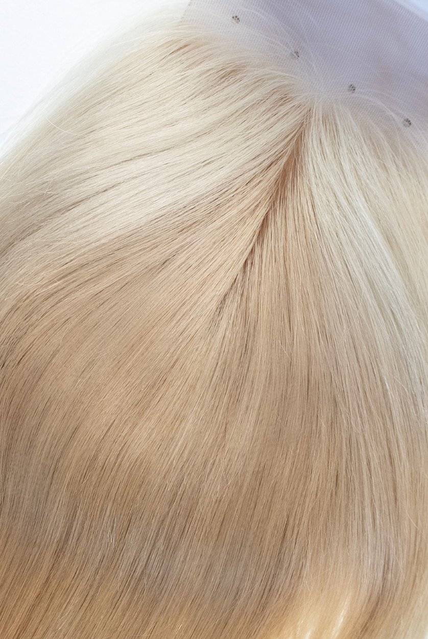 16 inch 4x5 silk closure FACE FRAME- European virgin remy human hair