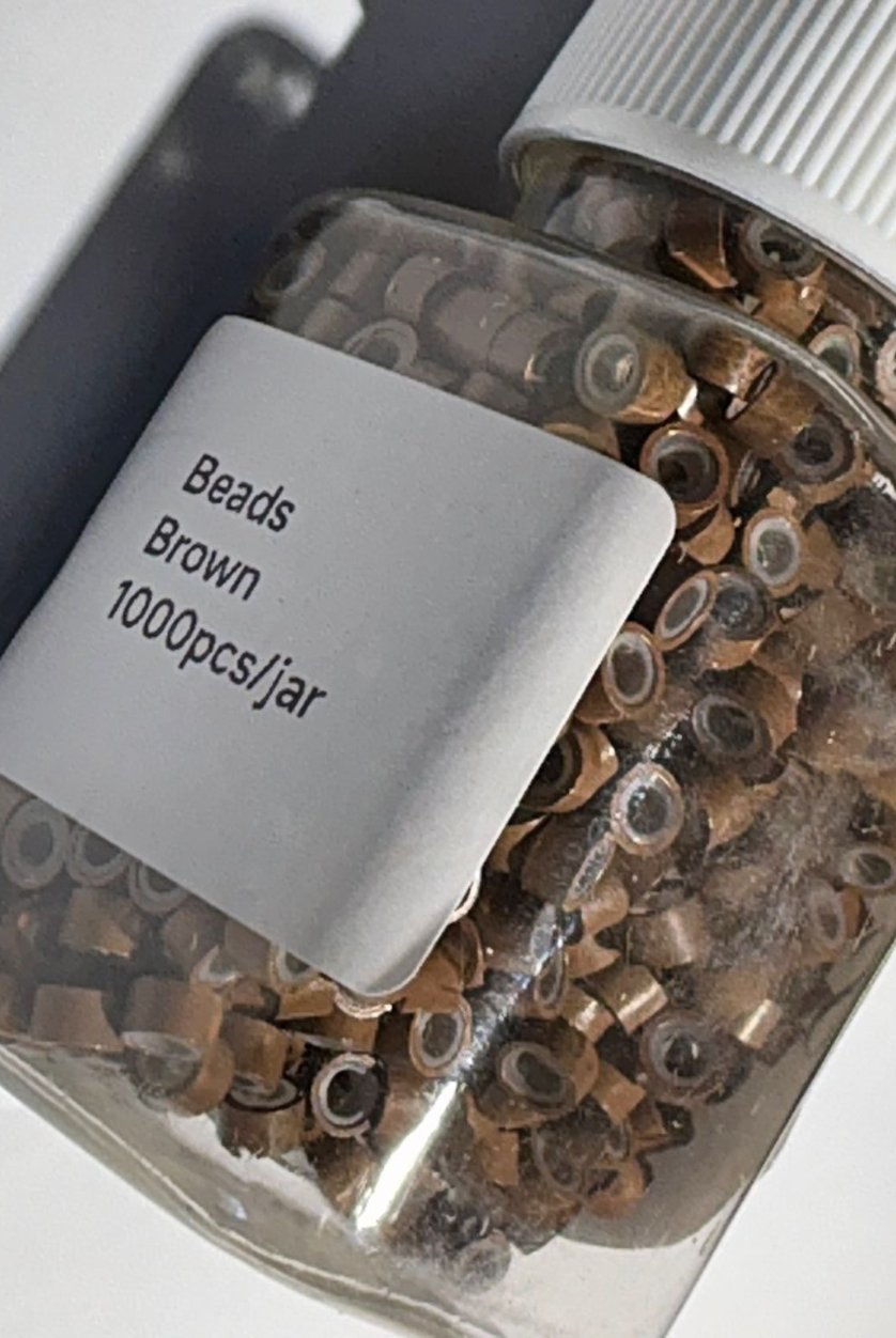 Micro ring 5mm silicone lined- 1000pcs